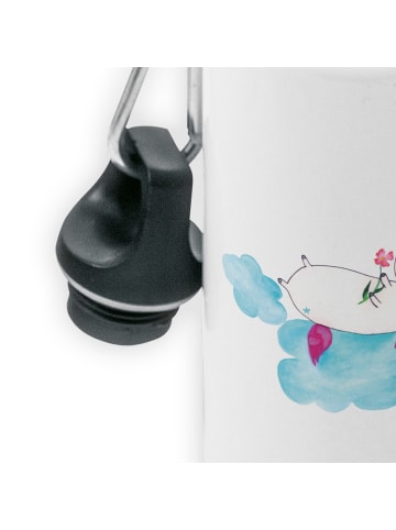 Mr. & Mrs. Panda Kindertrinkflasche Einhorn Verliebt ohne Spruch in Weiß