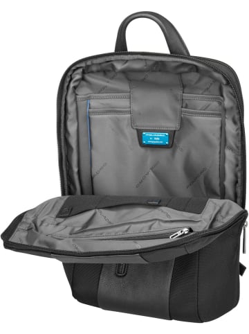 Piquadro Rucksack / Backpack Brief Slim Laptop Backpack 6384 in Nero