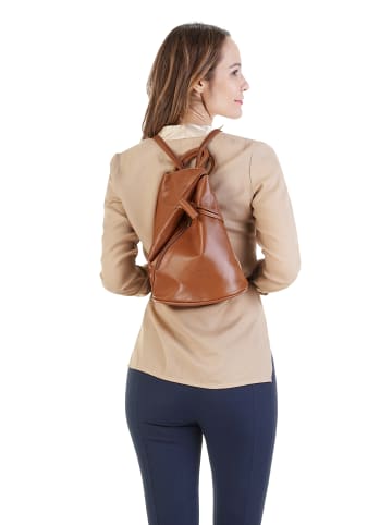Samantha Look Rucksack echt Leder in cognac