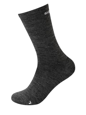 super.natural Merino Socken in dunkelgrau