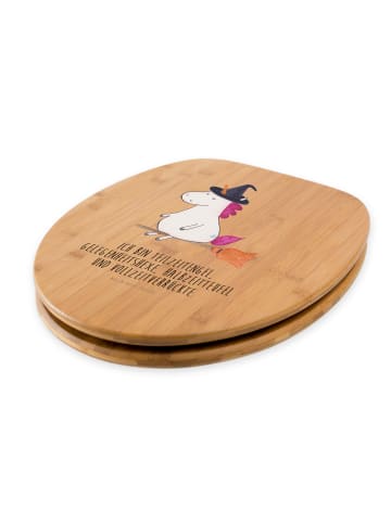 Mr. & Mrs. Panda Toilettendeckel Einhorn Hexe mit Spruch in Braun