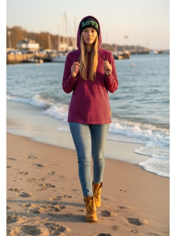 salzhaut Longsleeve VATTING Navy-Beetroot