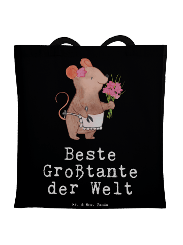 Mr. & Mrs. Panda Schultasche Maus Beste Großtante der Welt mit S... in Schwarz