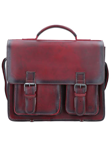 Greenburry Aktentasche Leder 39 cm red