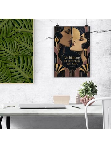 Print Profil elegant Design mit Spruch in Weiß