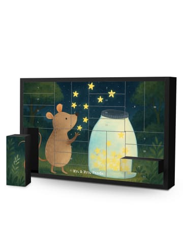 Mr. & Mrs. Panda Adventskalender Maus Sterne Design ohne Spruch in Weiß