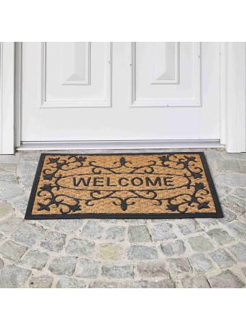 Astra Fußmatte für Innen und Außen COCO DELUXE LIGHT 2ER SET 2 in Schwarz