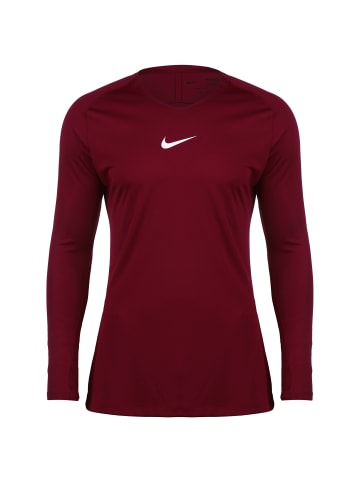 Nike Performance Longsleeve Park First in dunkelrot / weiß