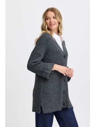 Fransa Strickjacke FRBEVERLY Loose fit in Charcoal Melange