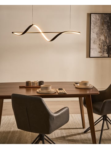 Beliani Pendelleuchten KHUTTI in Schwarz - (W) 90 x (H) 100 x (L) 16 cm