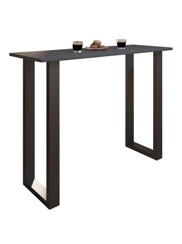 ebuy24 Bartisch Xona schwarz Anthrazit 140 x 50 cm