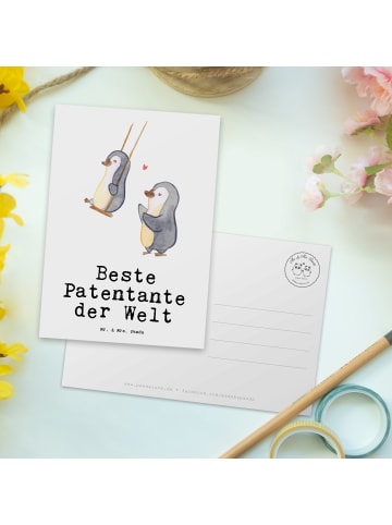 Mr. & Mrs. Panda Grußkarte Pinguin Beste Erfindungante der Welt mit... in Weiß