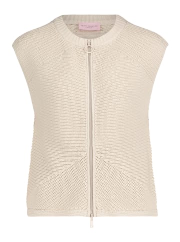 Betty Barclay Grobstrickjacke ohne Arm in beige