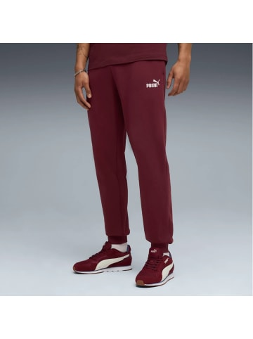 Puma ESS No. 1 Sweatpants in Dunkelrot