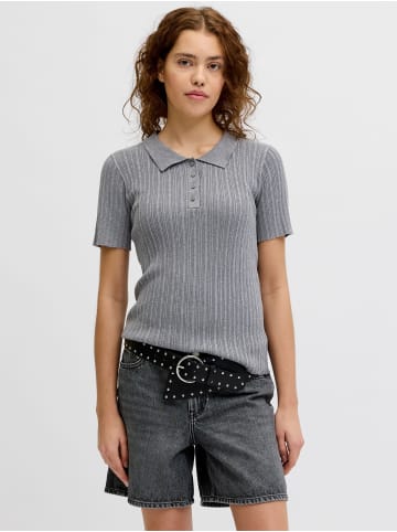 JJXX Gestricktes Polo in Medium Grey Melange