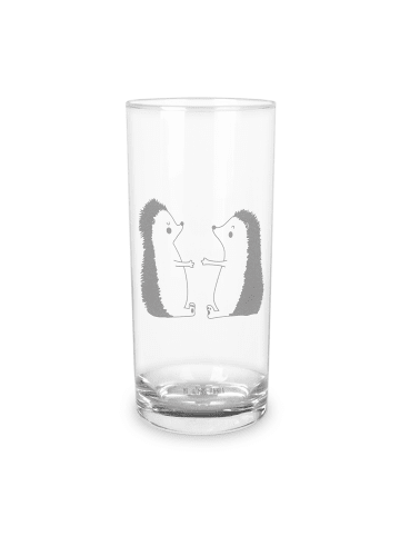 Mr. & Mrs. Panda Wasserglas Igel Liebe ohne Spruch in Transparent