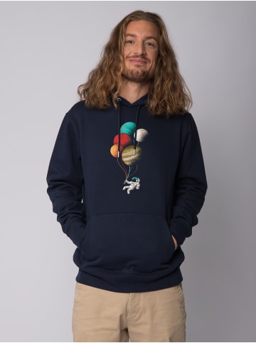 wat? Apparel Sweatshirt Balloon Spaceman in Dunkelblau