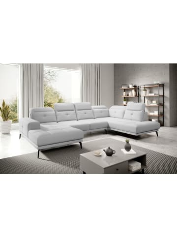 MF Design Brita Recamiere Rechts in Weiß -  (L) 205 x (B) 350 x (H) 107 cm