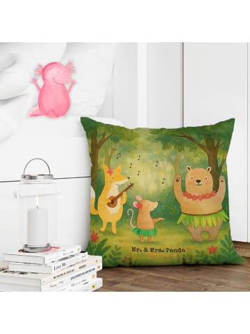 Mr. & Mrs. Panda kissen bedruckt Waldtiere Aloha Design ohne Spruch in Weiß
