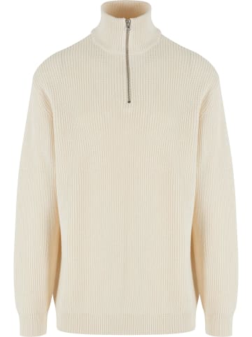 Urban Classics Half-Zip in whitesand