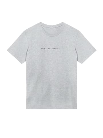 F4NT4STIC T-Shirt Knut und Jan Hamburg in grau meliert