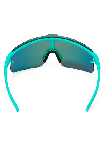 YEAZ SUNSHADE Sport-Sonnenbrille Black/Silver in grün / lila