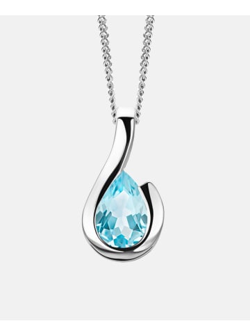 Diamant L'éternel Halskette aus 375 Weißgold mit Topas