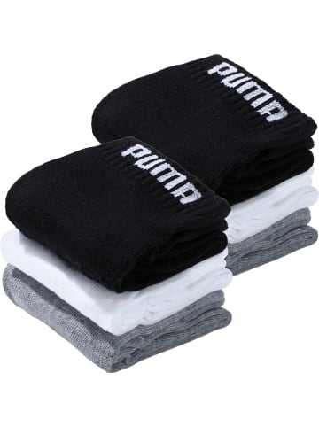 Puma Socks Unisex-Kurzsocken 6 Paar in grau/weiß