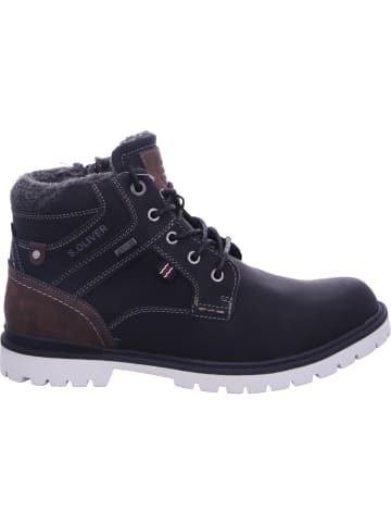 s.Oliver Schnürstiefel Mit Tex-Membran in schwarz