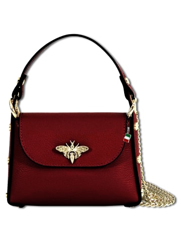 Florence Florence Umhängetasche Leder dunkelrot ca. 19cm
