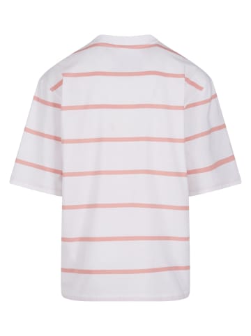 Urban Classics T-Shirts in white/lemonadepink