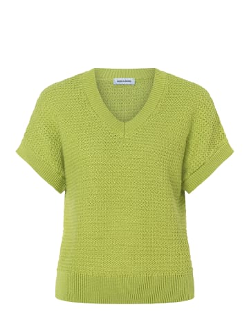 More & More legerer Kurzarmpullover in pistachio