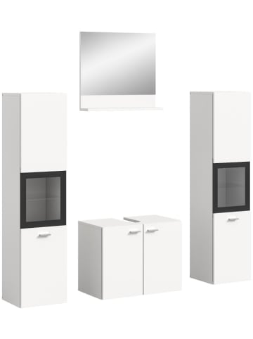 ebuy24 Badmöbelset Boston Weiß 137 x 33 cm