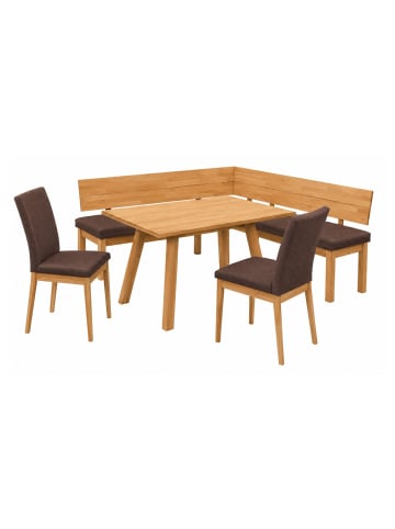 58 aufm Kessel ECKBANKGRUPPE Modern Danny 3 für 7 Personen Massivholz Kernbuche/Braun