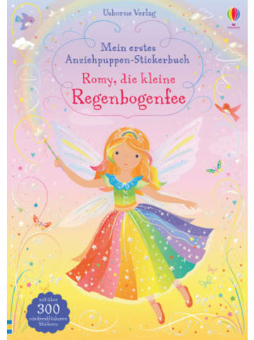 Usborn Papeterie/PBS - Mein erstes Anziehpuppen-Stickerbuch: Romy, die kleine Regenbog