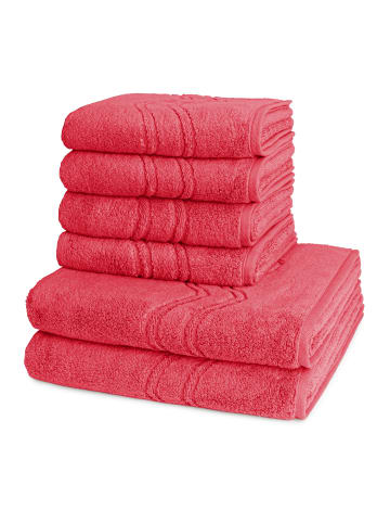 Ross 4 X Handtuch 2 X Duschtuch im Set Cashmere feeling in Malve