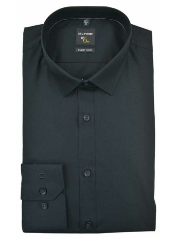 OLYMP  Langarm Business Hemd für Herren in schwarz