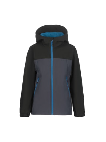 Icepeak Softshelljacke mit Kapuze Konan Jr in Schwarz-Grau