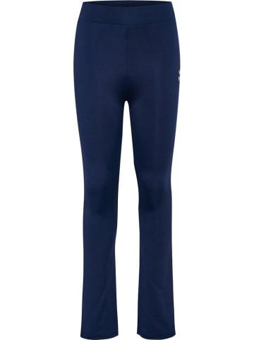 Hummel Kinder Leggings "High Waist Flared Tights" in Schwarz