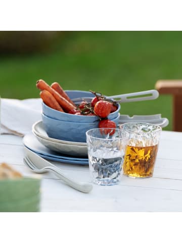 koziol CLUB SET SKAGEN - Geschirrset 10-teilig in nature desert sand/nature flower blue