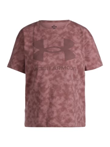 Under Armour Trainingsshirt Logo AOP Heavyweight in pink