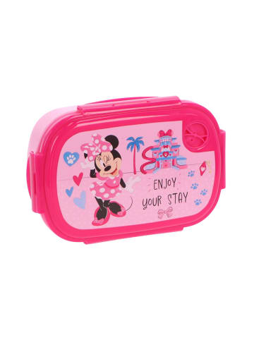Disney Minnie Mouse Disney Minnie Mouse Lunchpaket 5-tlg. Brotdose Trinkflasche Snackbox in Rosa