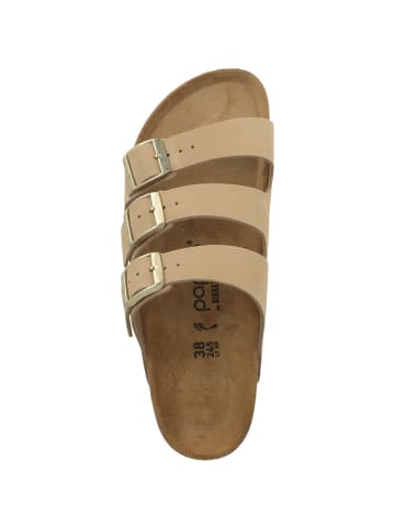 Papillio Sandale Florida III Flex Platform Nubukleder schmal in beige