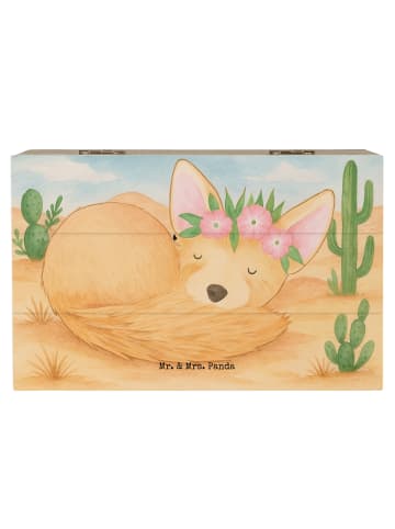 Mr. & Mrs. Panda Box Wüstenfuchs Blumen Design ohne Spruch in Weiß