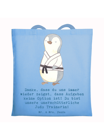 Mr. & Mrs. Panda Tragetasche Unerschütterliche Judo Trainerin mi... in Sky Blue