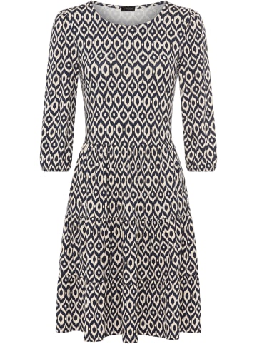 Laura Scott Jerseykleid in blau-gemustert