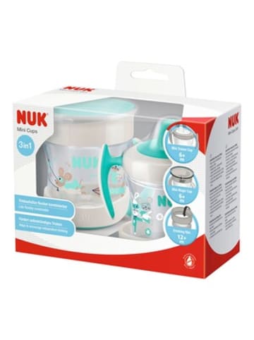 NUK 2er-Set Trinklernbecher, Mini Magic Cup, Mini Trainer Cup, 160 ml in Mehrfarbig