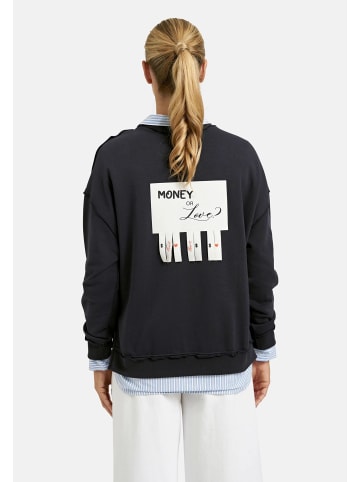 Smith&Soul Oversize Sweatshirt Backpatch in Marine