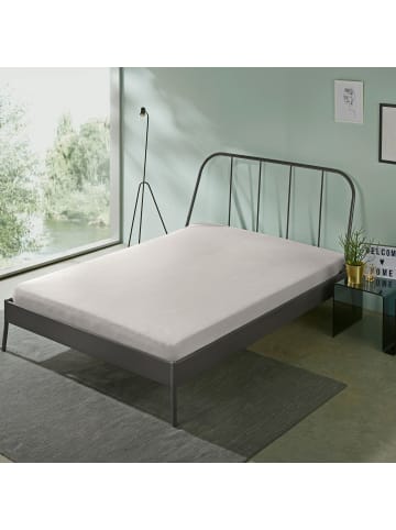 Erwin Müller Single-Jersey Spannbettlaken Bamberg in silber