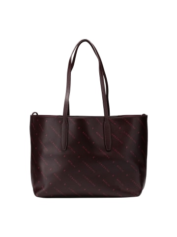 Liebeskind Berlin Monogram Schultertasche Leder 47 cm burgundy